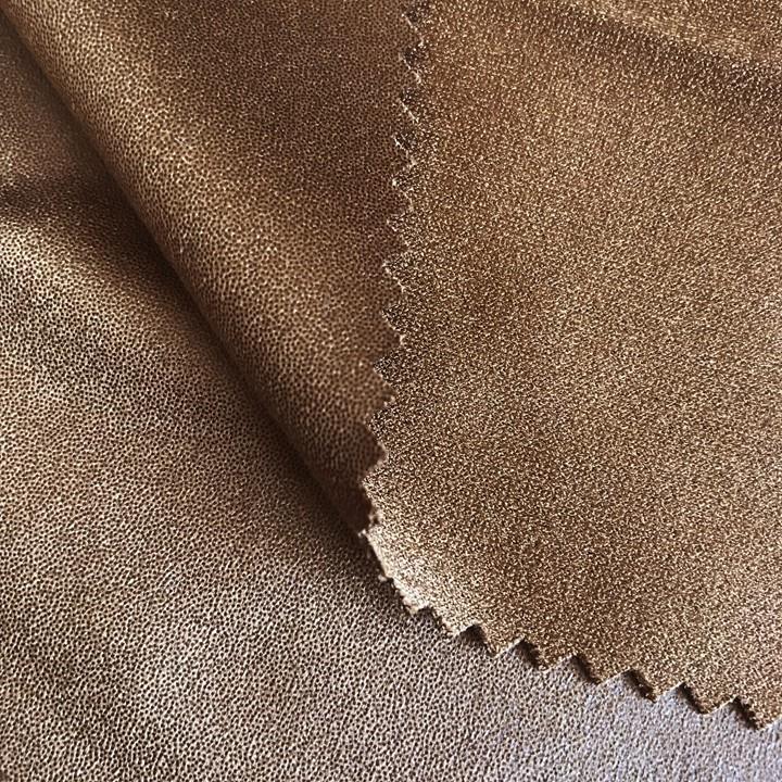 Fashion Bronzing Suede Pu Fabric